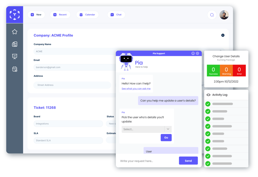 Generic PSA with Pop Up User Details