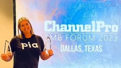 Pia wins two awards at Dallas ChannelPro SMB Forum 2023