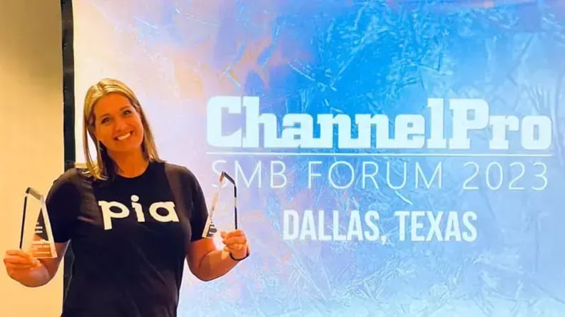 Pia wins two awards at Dallas ChannelPro SMB Forum 2023