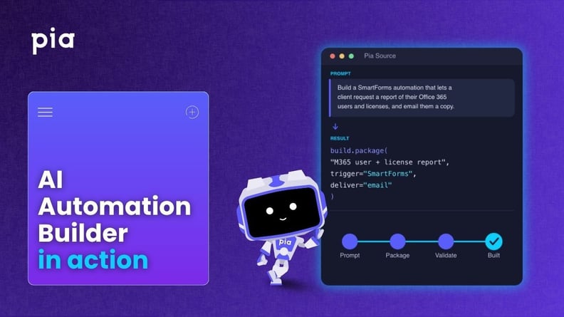 Build an MSP automation from one prompt: AI Automation Builder walkthrough