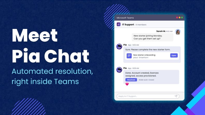 Meet Pia Chat: automated resolution, right inside Teams