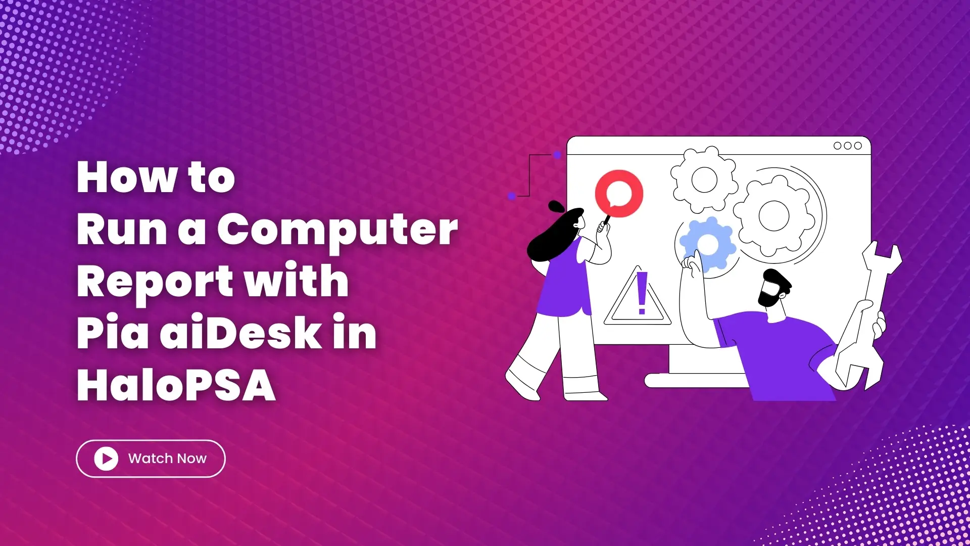 How to Run a Computer Report with  Pia aiDesk in HaloPSA